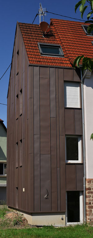 Bardage en pose vertciale